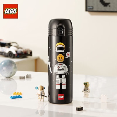 乐高（LEGO）小小太空人500ml儿童保温杯304不锈钢大容量便携学生水杯s529