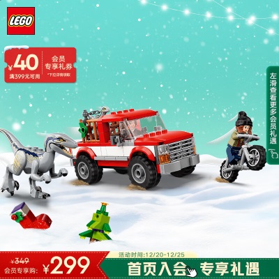 乐高（LEGO）积木侏罗纪世界76956霸王龙肆虐记18岁+男孩女孩玩具圣诞礼物s529