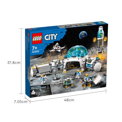 乐高（LEGO）积木拼装 60350 月球研究基地s529