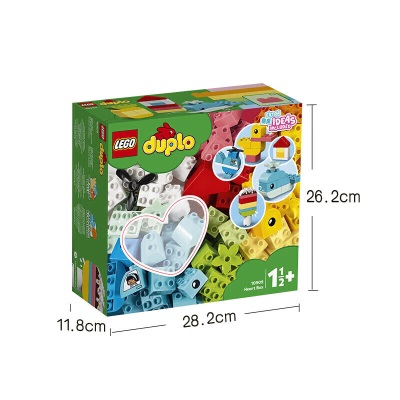 乐高（LEGO）积木得宝DUPLO10909心形创意积木盒1.5岁+大颗粒儿童玩具圣诞礼物s529