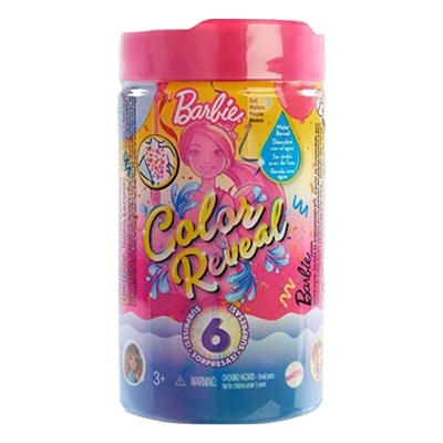 芭比娃娃Barbie之泡水彩虹美人鱼单个换装水溶女孩玩具生日礼物s531