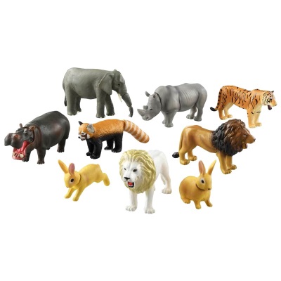 多美（TAKARA TOMY）多美卡安利亚王国关节可动仿真野生动物模型场景玩具男孩礼物 十周年纪念套装s532