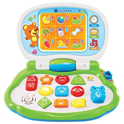 伟易达宝贝双语电脑 幼儿学习机 早教益智玩具英语学习宝宝电脑新年礼物s537
