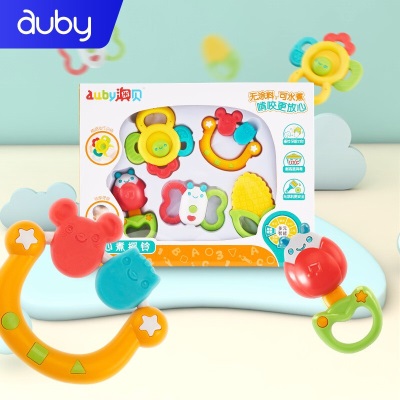 澳贝（auby）婴幼儿童玩具多功能手部训练球软胶按摩抚触球类s534