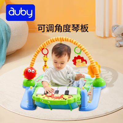 澳贝（auby）婴幼儿童玩具森林脚踏钢琴健身架s534