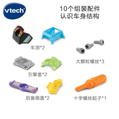 伟易达（VTECH）儿童玩具车 改装运输车 可拆装声光互动2-5岁 男孩生日礼物 改装运输车s537