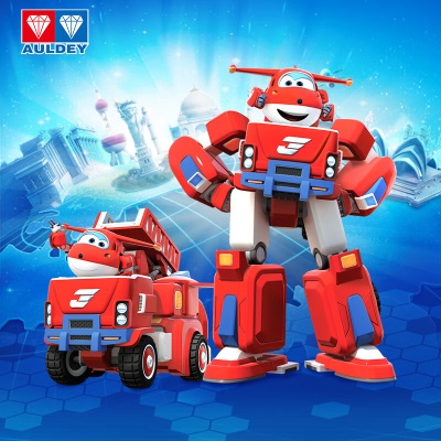 奥迪双钻（AULDEY）超级飞侠儿童玩具载具变形机器人乐迪变形消防车男女孩玩具720311s533