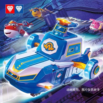奥迪双钻（AULDEY）超级飞侠儿童玩具场景系列-超级基地酷变超大飞侠机器人DS760888s533