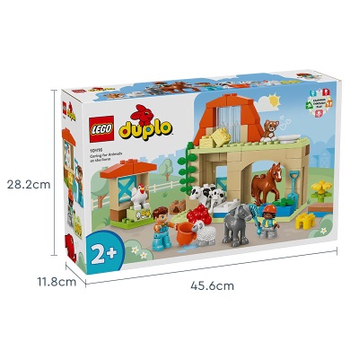 乐高（LEGO）积木得宝DUPLO10416欢乐农场动物2岁+儿童玩具新年生日礼物上新s529