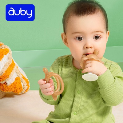 澳贝（auby）婴幼儿童玩具抗菌安抚硅胶牙胶s534
