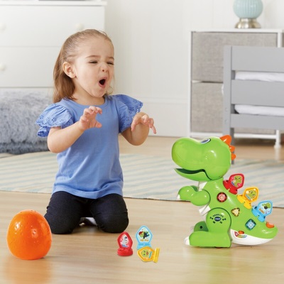 伟易达（VTECH）儿童玩具 唱跳编程小恐龙 电动机器人双语STEAM教1-3岁男女孩礼物 标准套餐s537