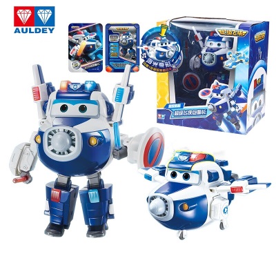 奥迪双钻（AULDEY）超级飞侠儿童玩具大变形机器人超级装备包警男女孩生日礼物740925s533
