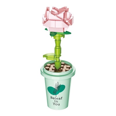 JAKi植物日志奶茶杯绿植花卉办公桌拼装摆件儿童女生情人节手工礼物s538
