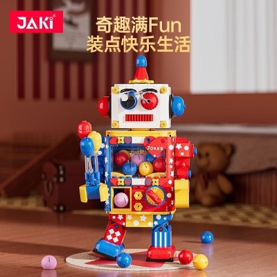佳奇（JIAQI）真心话大冒险扭蛋机器人积木朋友聚会桌面游戏儿童生日礼物s538