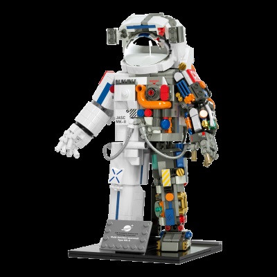 JAKi破晓五号火箭宇航员可拆解积木摆件儿童玩具男孩航天生日礼物s538