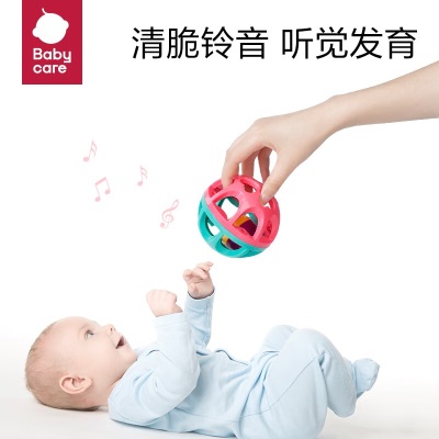 babycare婴儿铃鼓奥尔夫3-6个月新生宝宝0-1岁玩具儿童节礼物s548