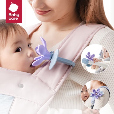 babycare手摇铃可咬牙胶新生婴幼儿宝宝玩具0-3-6个月1岁抓握训练s548