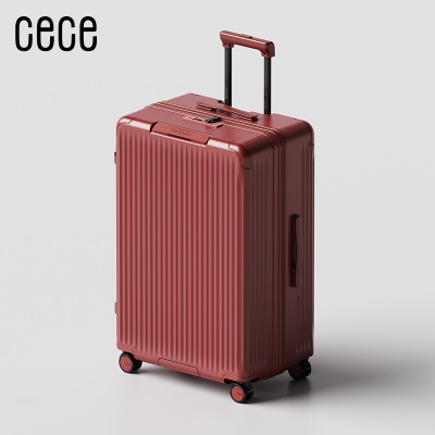 CECE可扩展大容量行李箱女拉杆登机旅行密码箱结婚红色婚嫁箱子s565